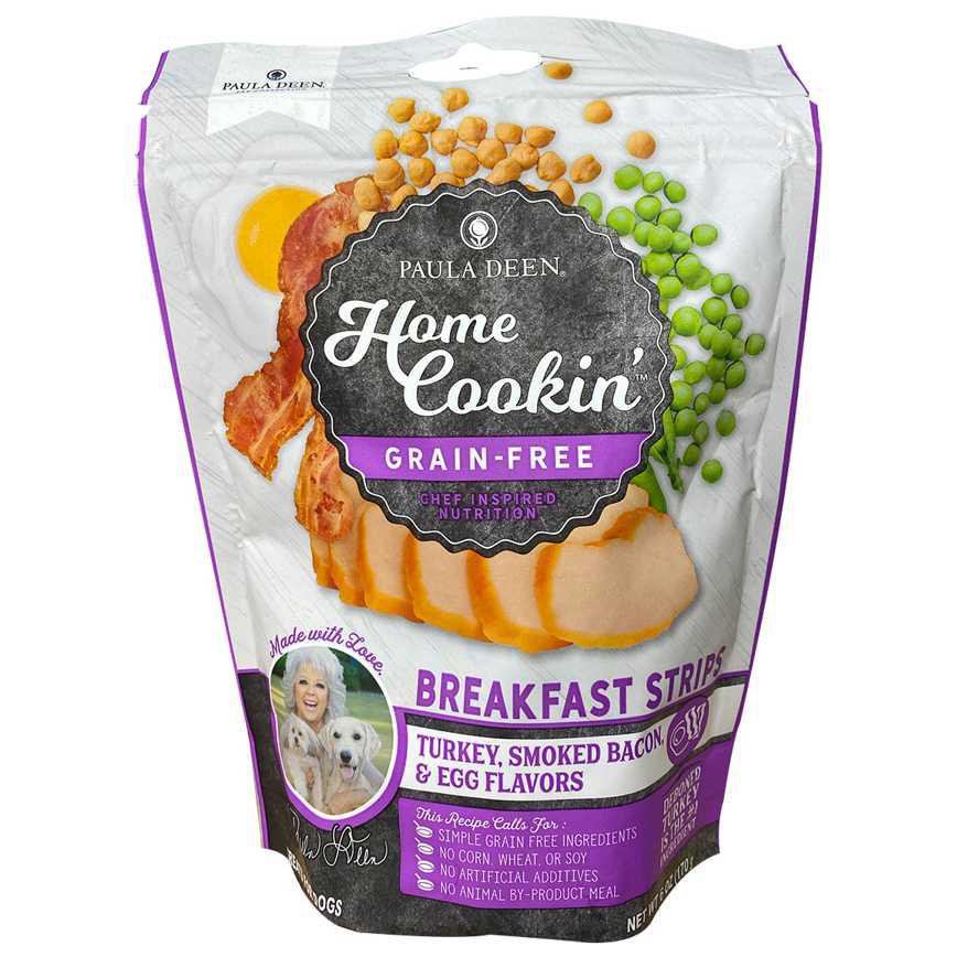Paula Deen Breakfast Strips Turkey, Smoked Bacon, & Egg Flavors 6 oz.