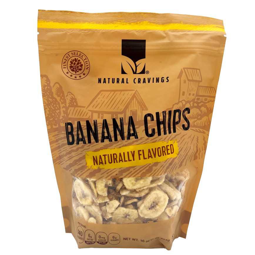 Natural Cravings Banana Chips 16 oz.