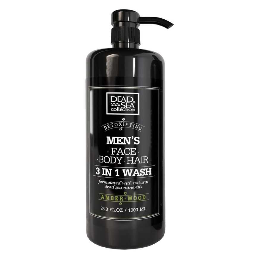Dead Sea Collection Men's 3-in-1 Face, Body, Hair Wash 33.8 oz.