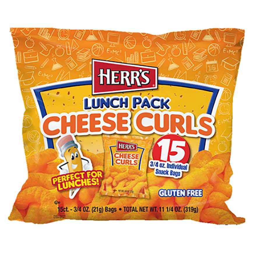 Herr's Lunch Pack Cheese Curls 15 ct.