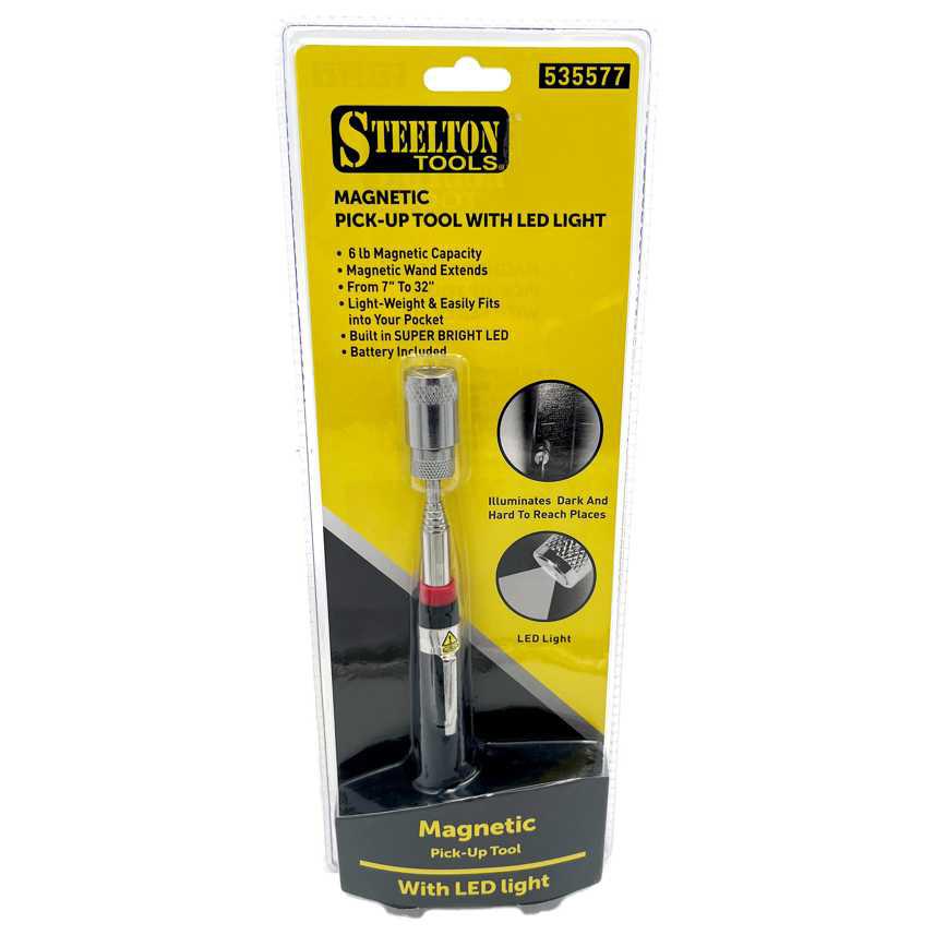 Steelton Tools Magnetic Pick-up Tool With Led Light