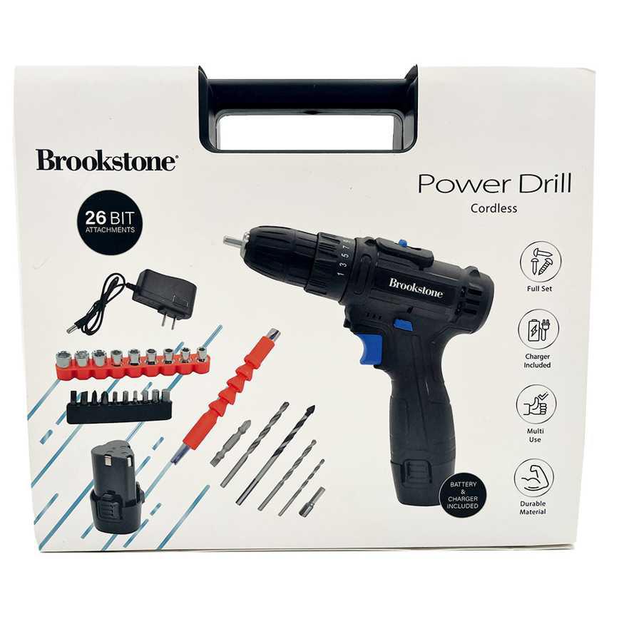 Brookstone Cordless Drill 12V
