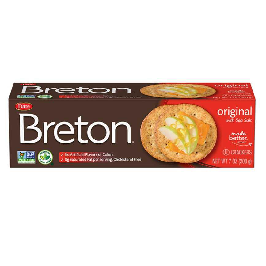 Dare Breton Crackers Original Sea Salt 7 oz.