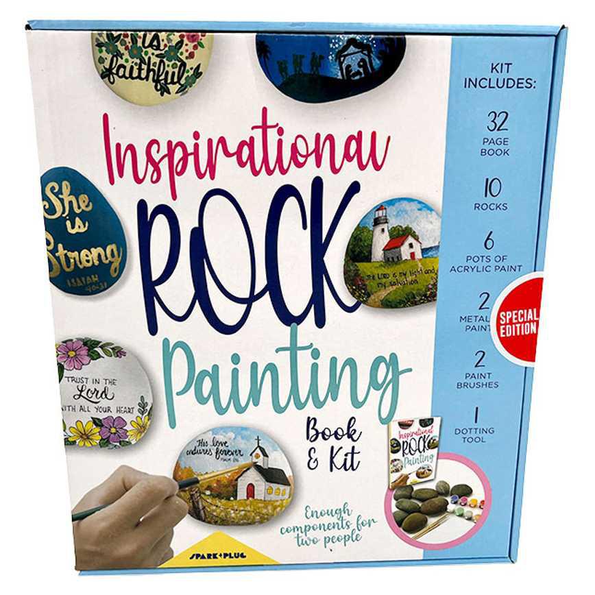 Inspirational Rock Painting Book &amp; Kit