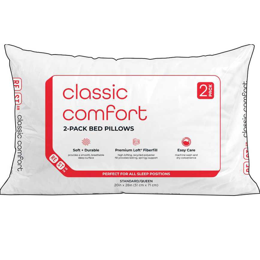Classic Comfort Jumbo Pillows 2 pk.