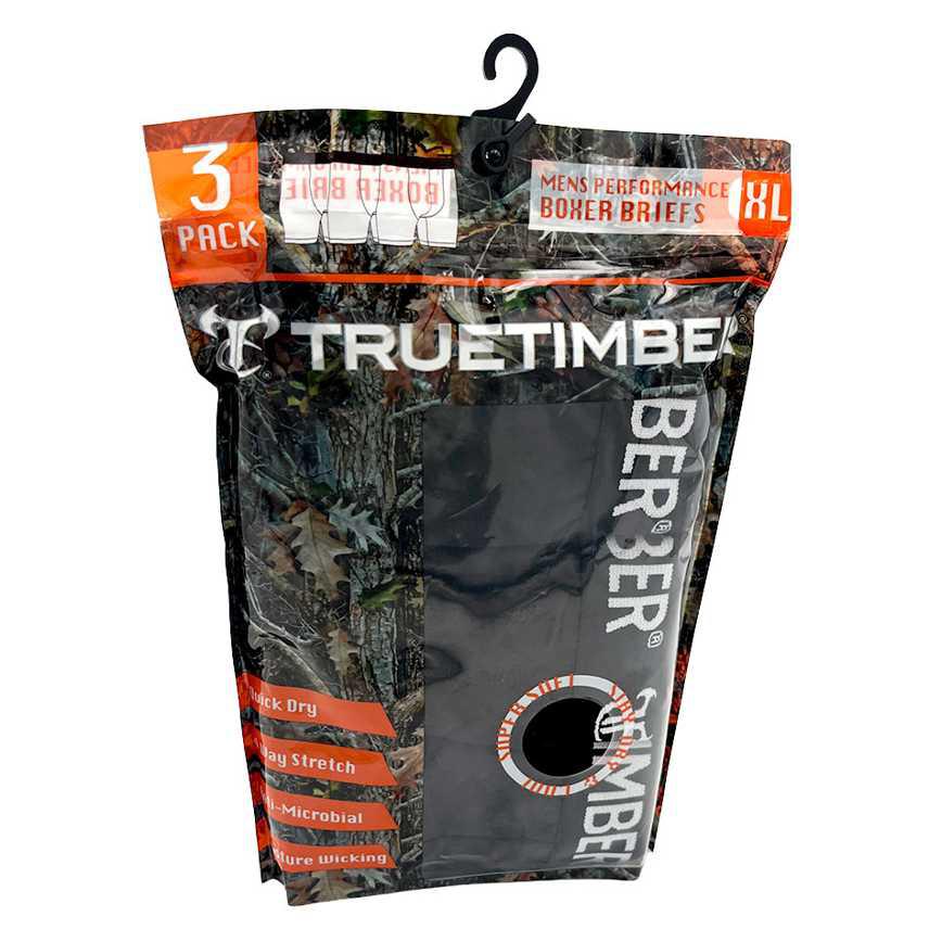 TrueTimber Men's Performance Boxer Briefs 3 pk.