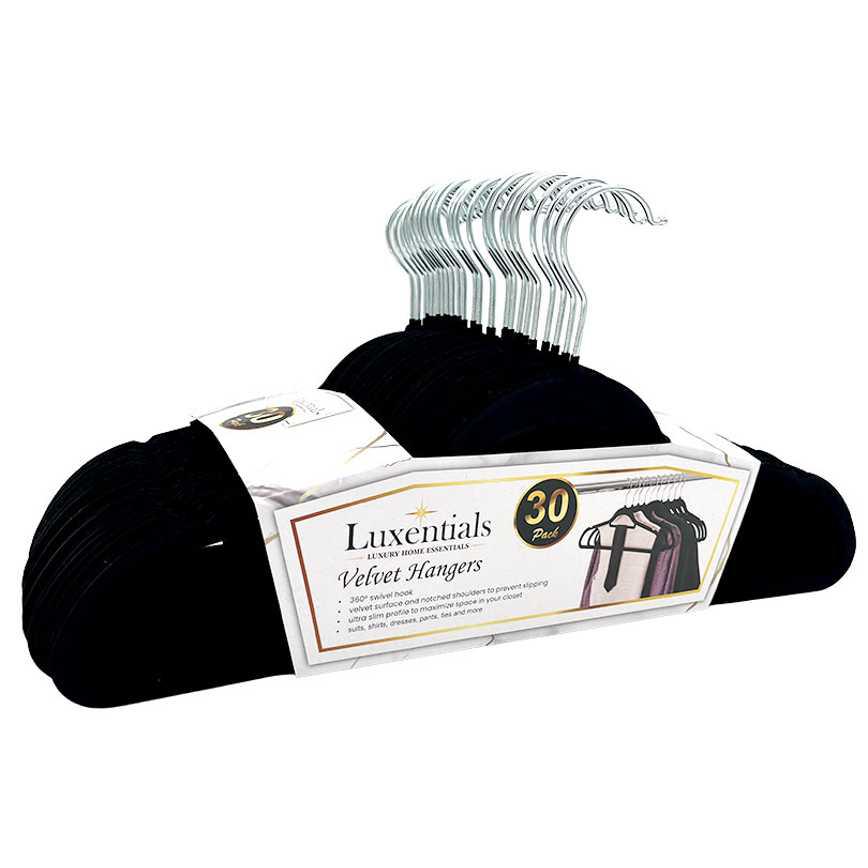 Luxentials Velvet Hangers 30 pk.