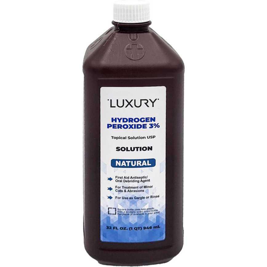 Luxury Hydrogen Peroxide 3% 32 oz.