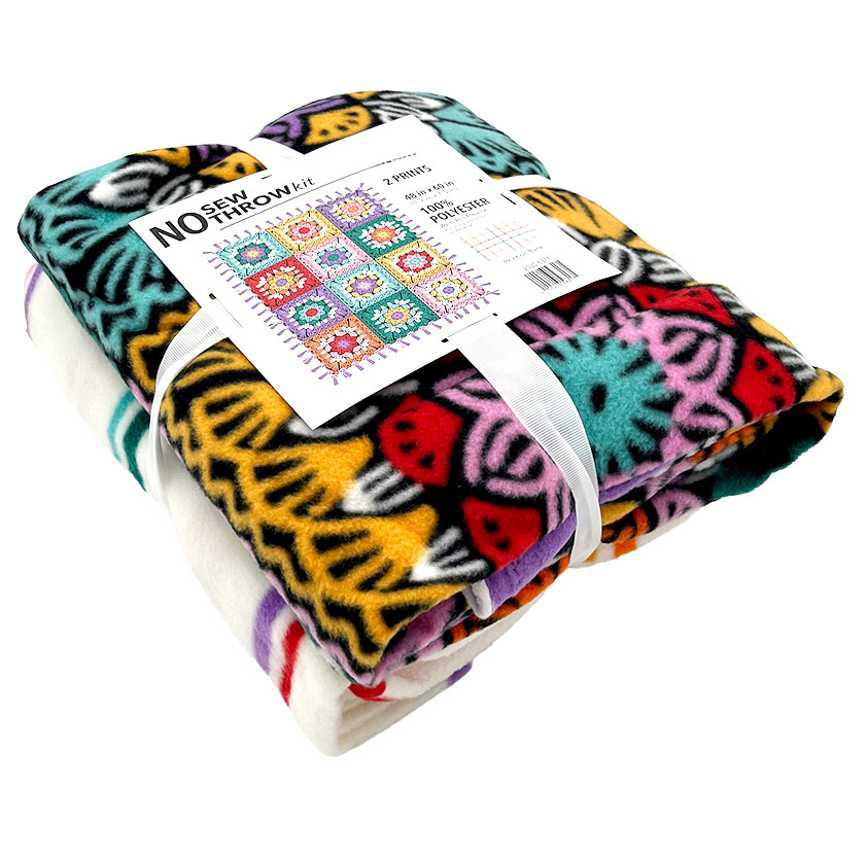 No Sew Throw Kits 48" x 60"