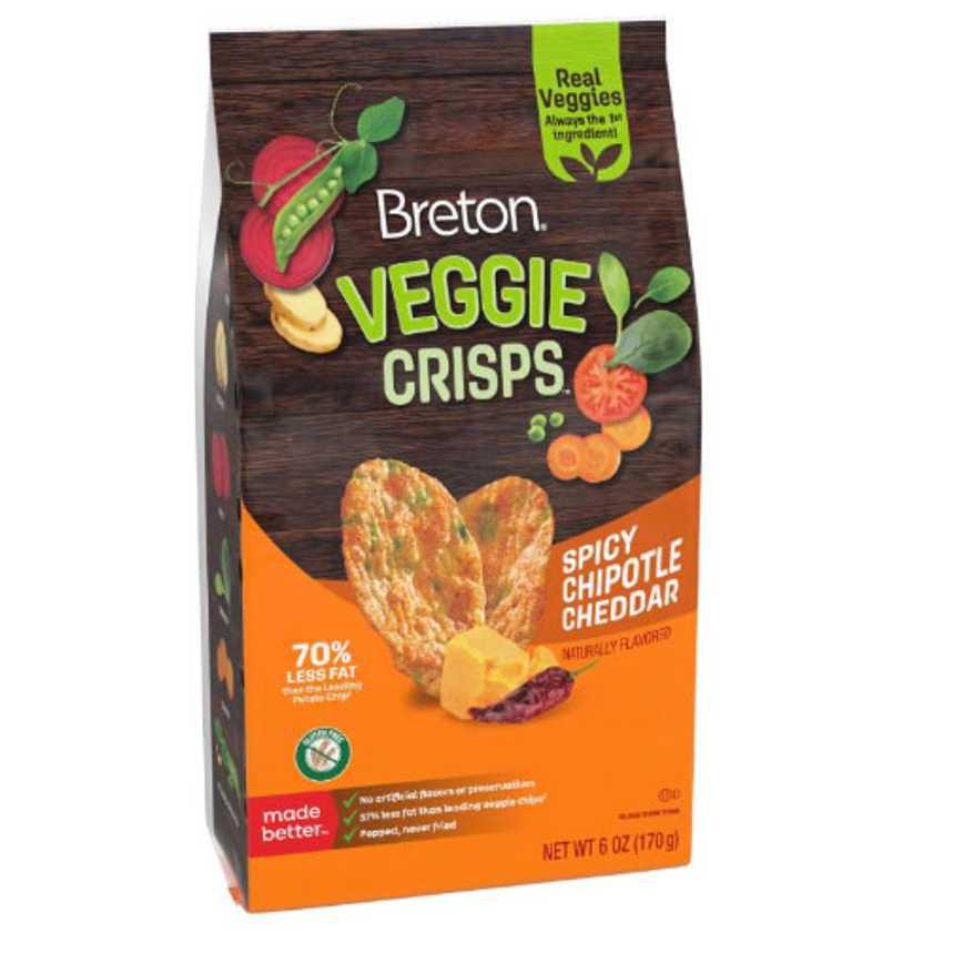 Breton Veggie Crisps Spicy Chipotle Cheddar 6 oz.