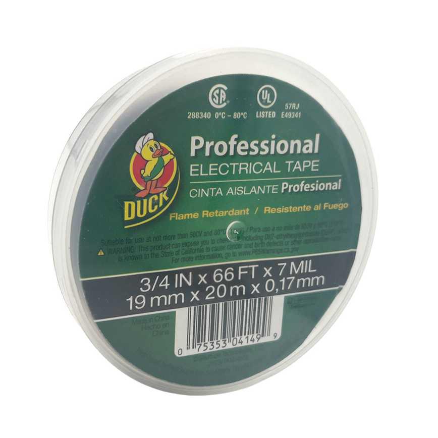 Duck Professional Electrical Tape 3/4 in. x 66 ft.