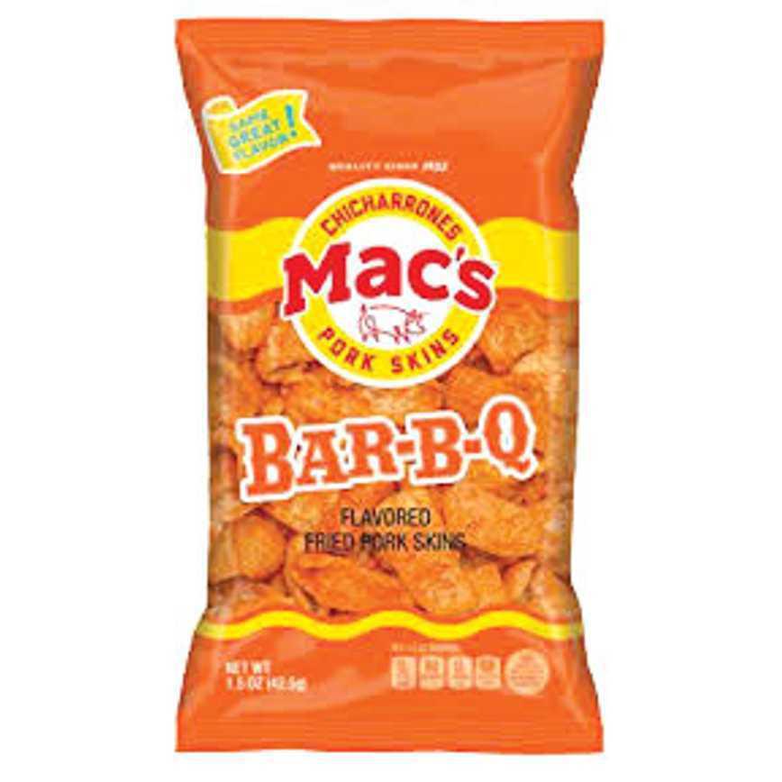 Mac's Chicharrones Crispy Pork Rinds Bar-B-Q 4 oz.