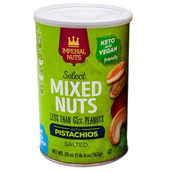 Imperial Nuts Select Mixed Nuts With Salted Pistachios 20 oz