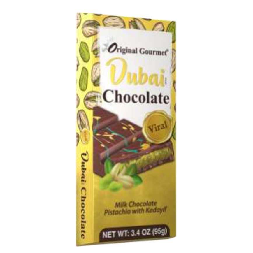 Original Gourmet Dubai Chocolate Bar 3.35 oz.