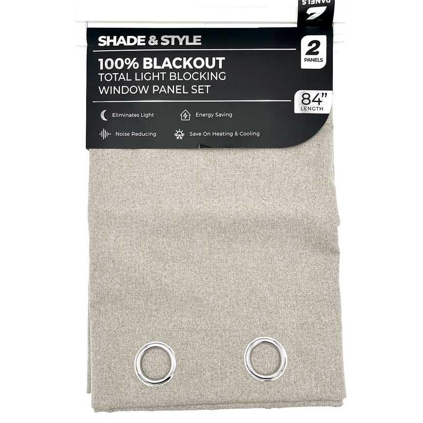 Shade &amp; Style 100% Blackout Panel Set 2 pk.