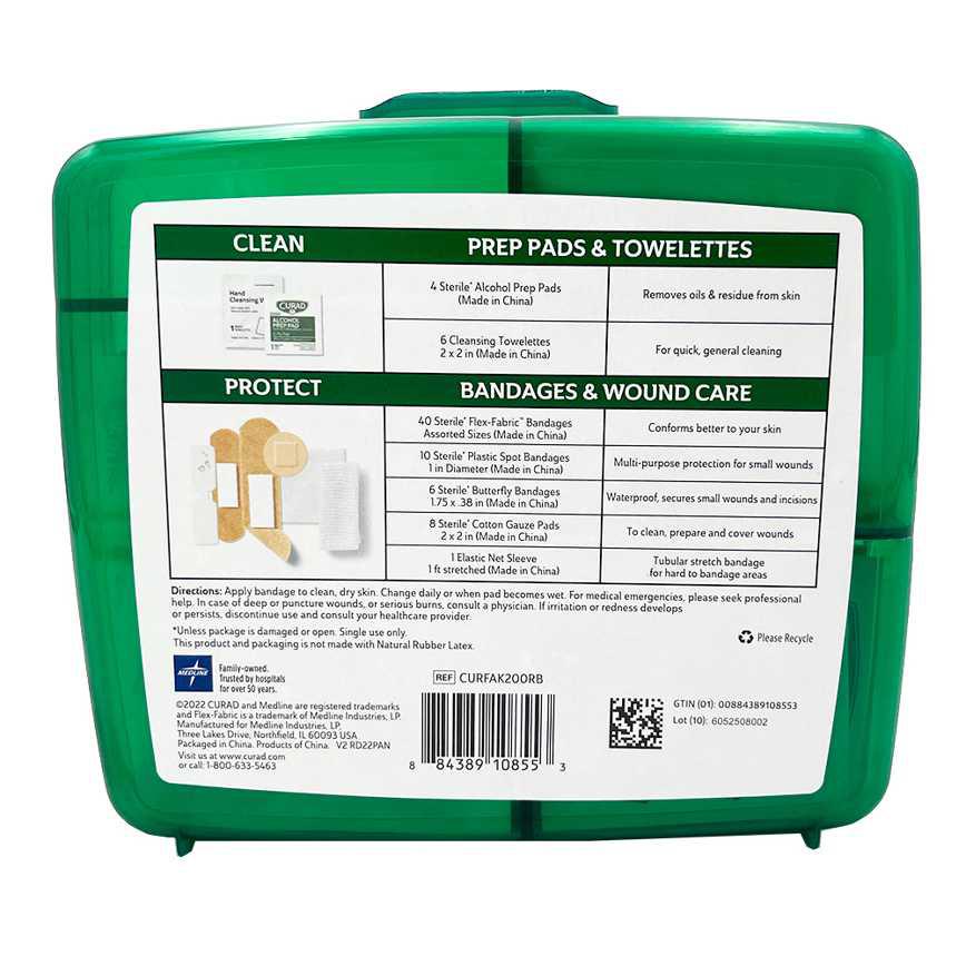 Curad Compact First Aid Kit 75 pc.