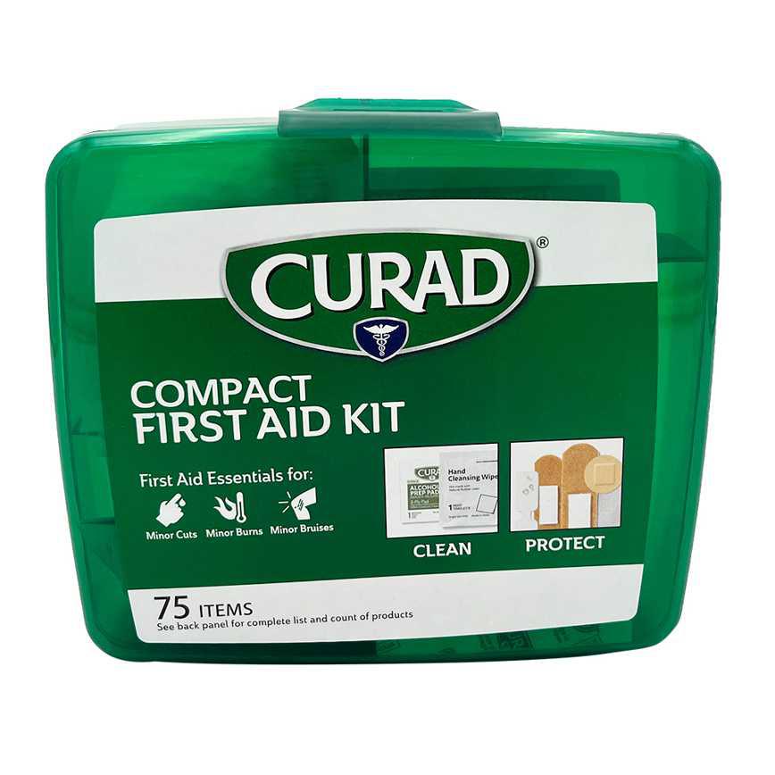 Curad Compact First Aid Kit 75 pc.