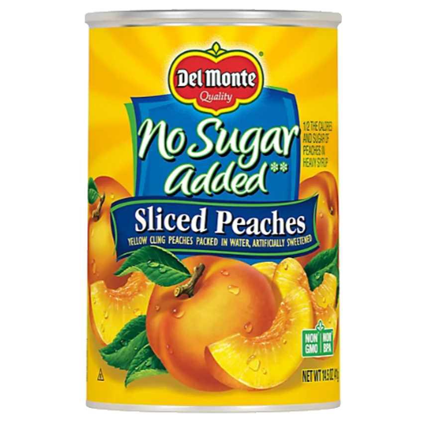 Del Monte No Sugar Added Sliced Peaches 14.5 oz.