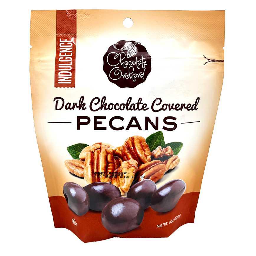 Chocolate Orchard Dark Chocolate Covered Pecans 6 oz.