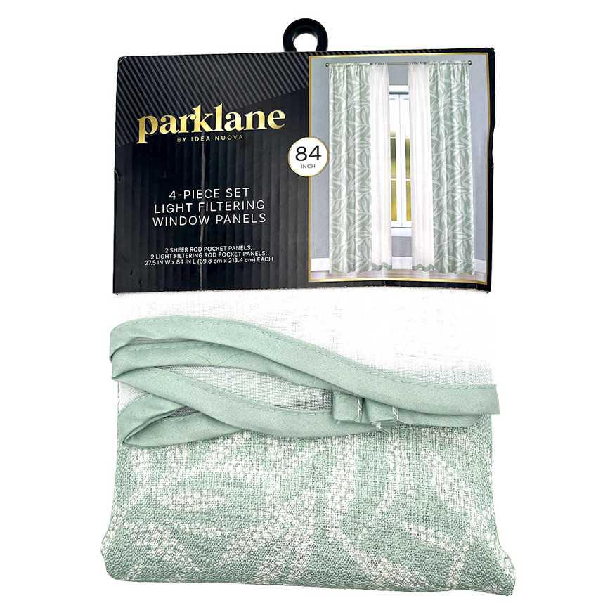 Light Filtering Window Panels 4 Piece Set 84 in.