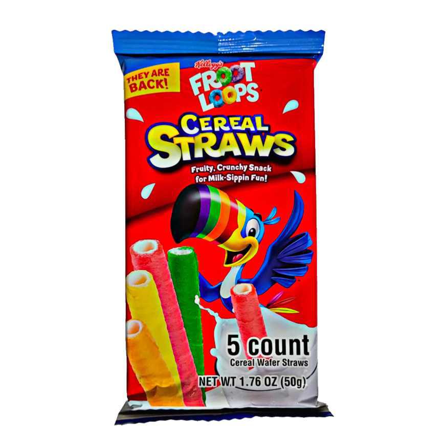 Kellogg's Froot Loops Cereal Straws 5 ct.