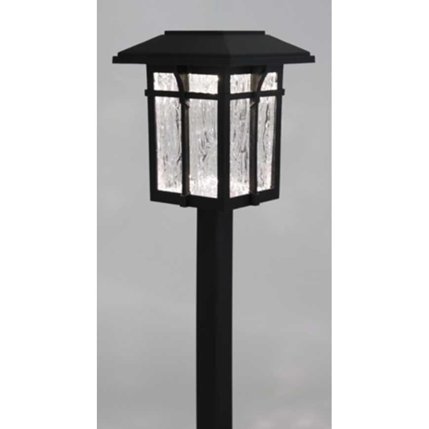 Square Glass Solar Stake Light