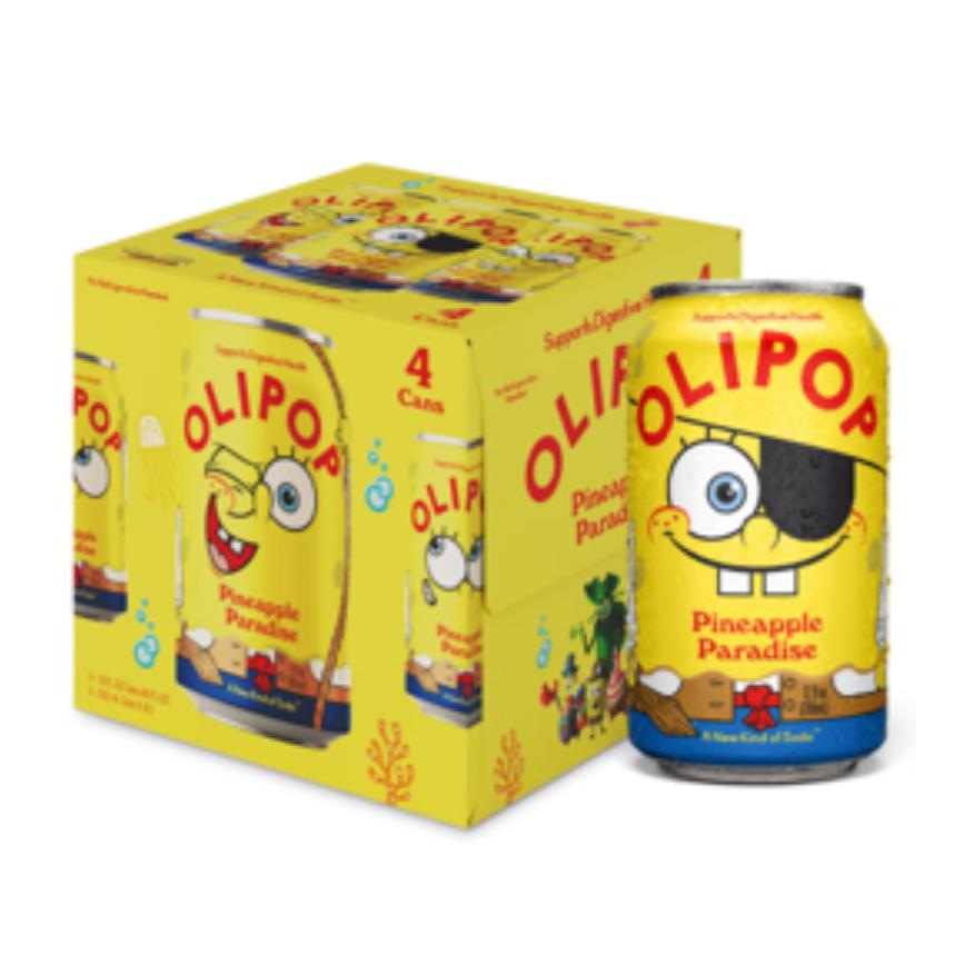 Olipop Prebiotic Soda Pineapple Paradise 4 pk. 12 oz.