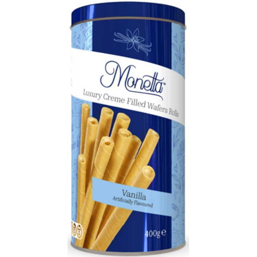 Monetta Wafer Rolls Vanilla 10.5 oz.