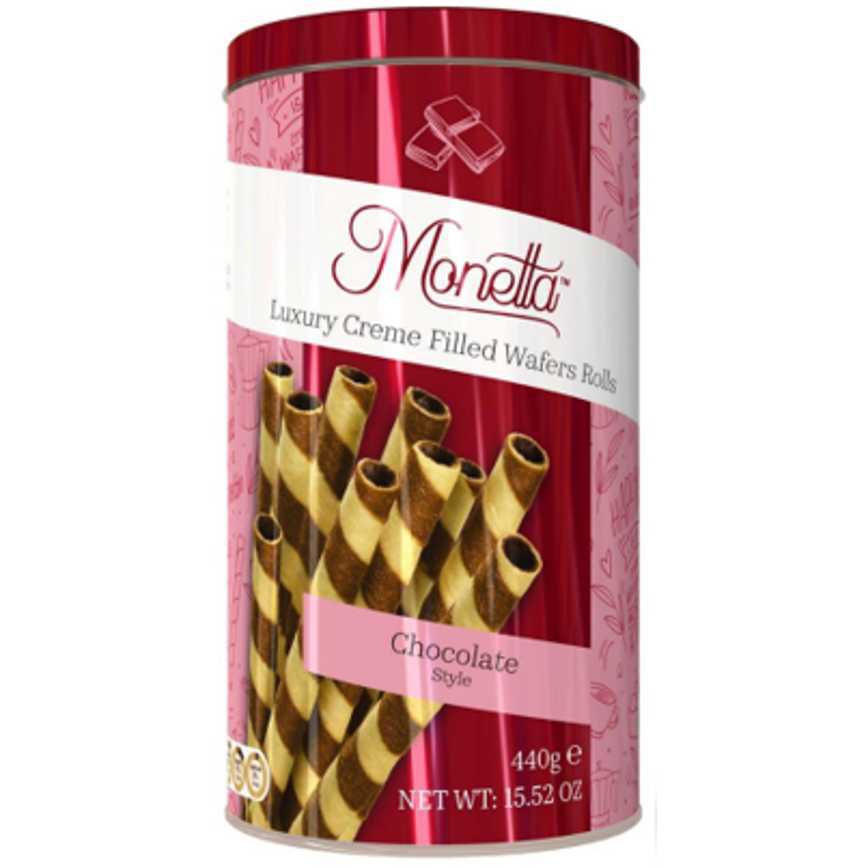Monetta Wafer Rolls Chocolate 10.5 oz. 