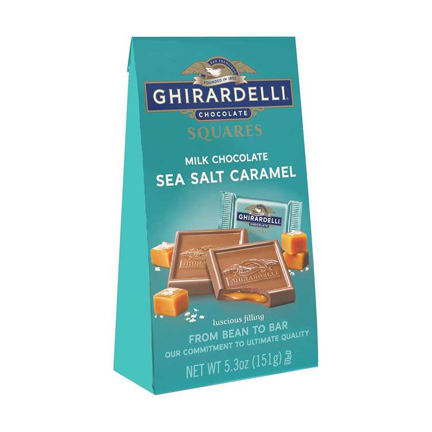 Ghirardelli Chocolate Squares Milk Chocolate Sea Salt Caramel 5.3 oz.