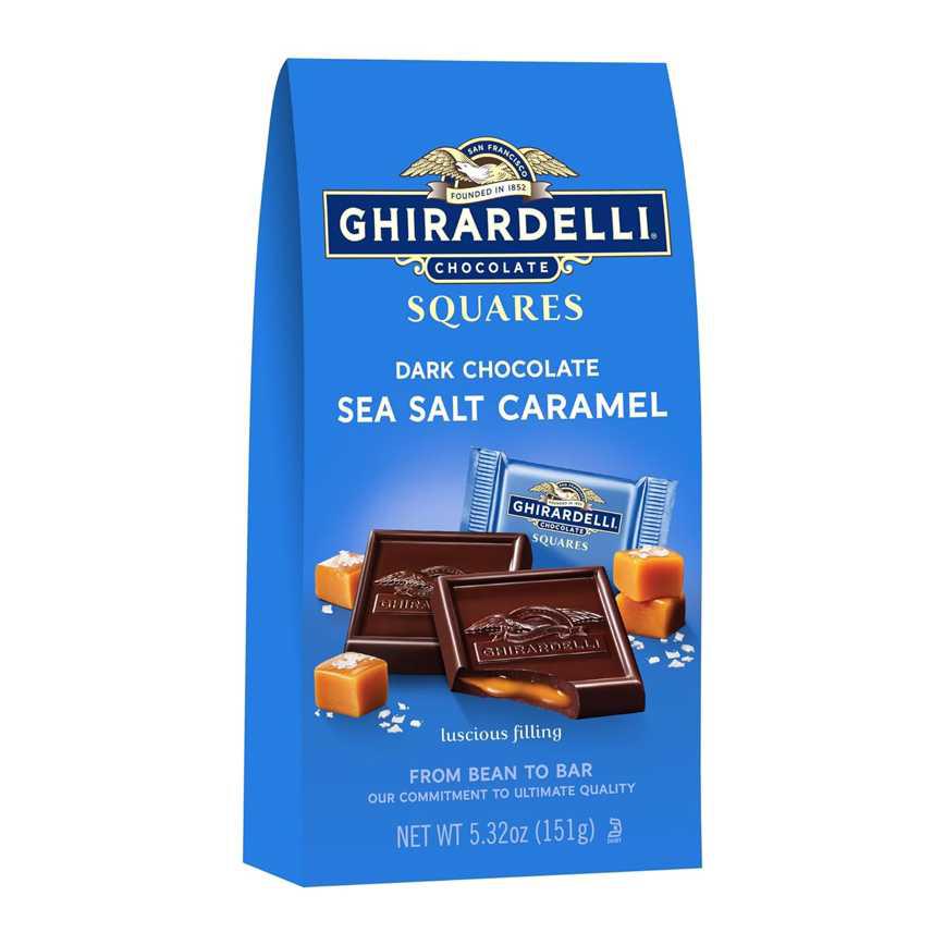 Ghirardelli Chocolate Squares Dark Chocolate Sea Salt Caramel 5.32 oz.