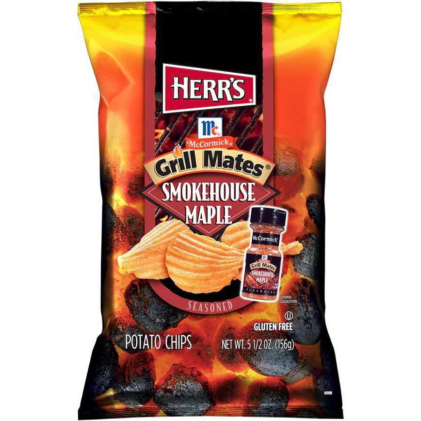 Herr's Chips Grill Mates Smokehouse Maple 5.5 oz.