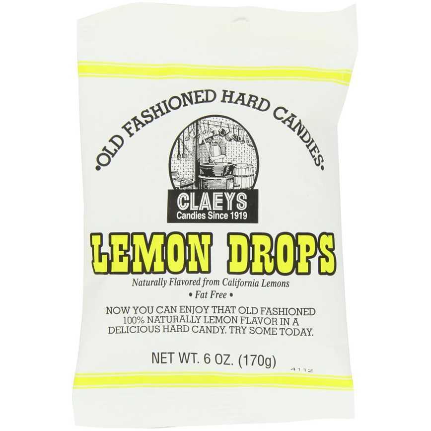 Claey's Candies Old Fashioned Hard Candies Lemon Drops 6 oz.