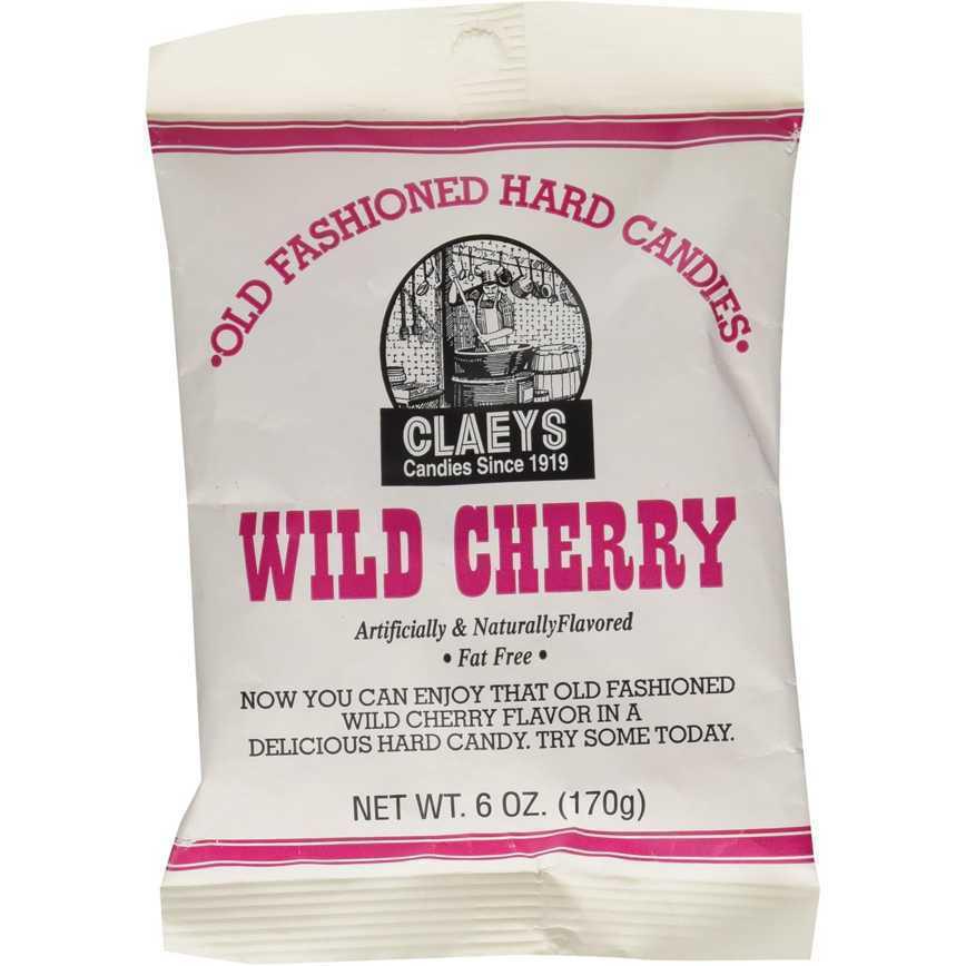 Claey's Candies Old Fashioned Hard Candies Wild Cherry 6 oz.