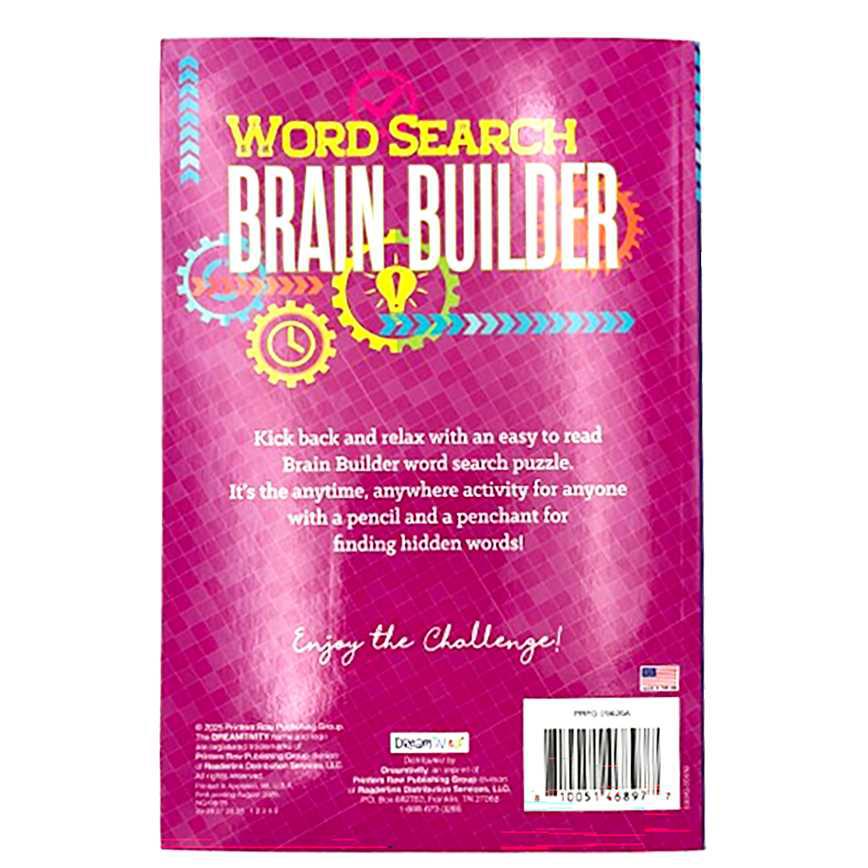 Word Search Brain Builder Digest-Sized Puzzle Book