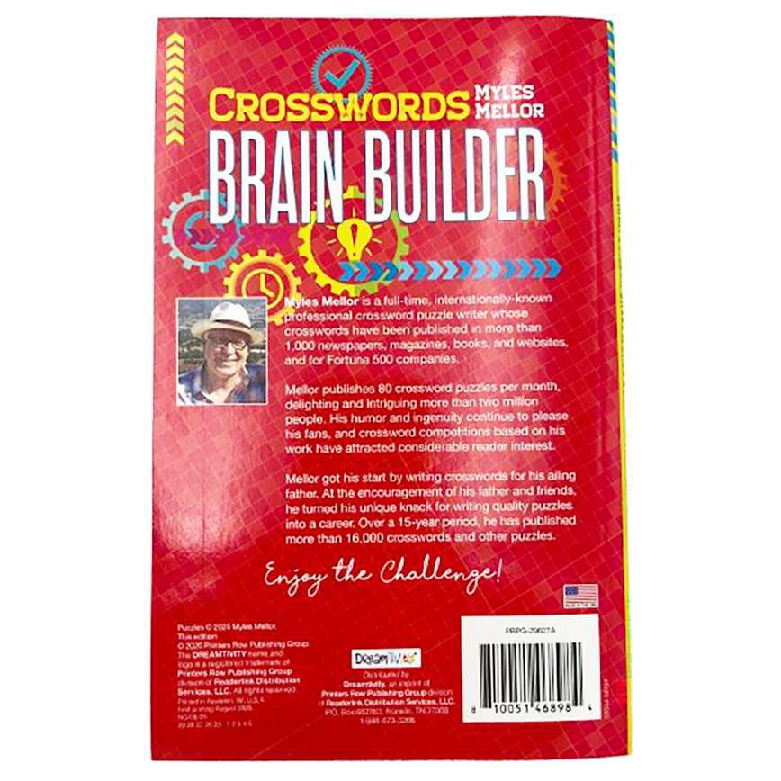 Crosswords Brain Builder Digest-Sized Puzzle Book