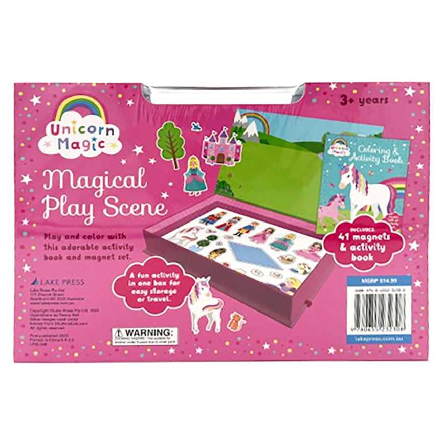Unicorn Magic Magical Play Scene Book and Magnetic Play Set