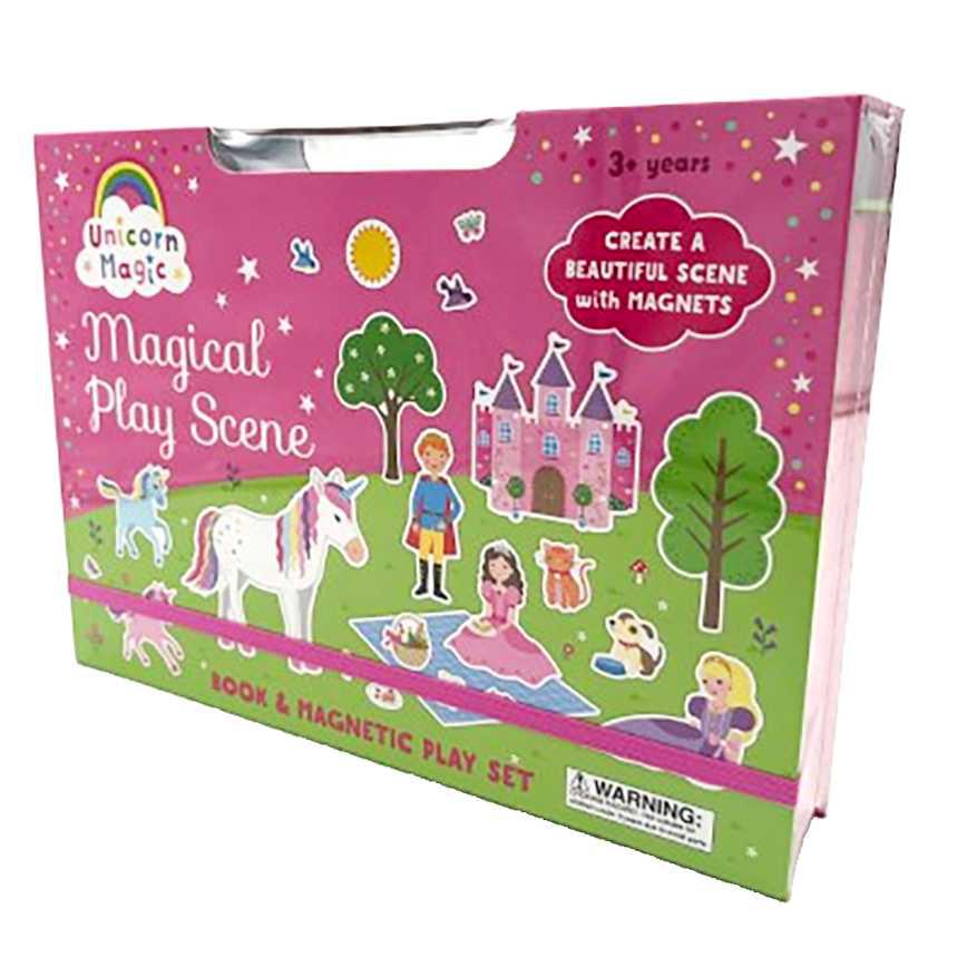 Unicorn Magic Magical Play Scene Book and Magnetic Play Set