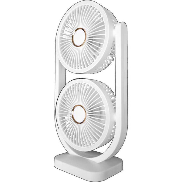 Breeze It Dual Head Fan With Light - Ollie's Bargain Outlet