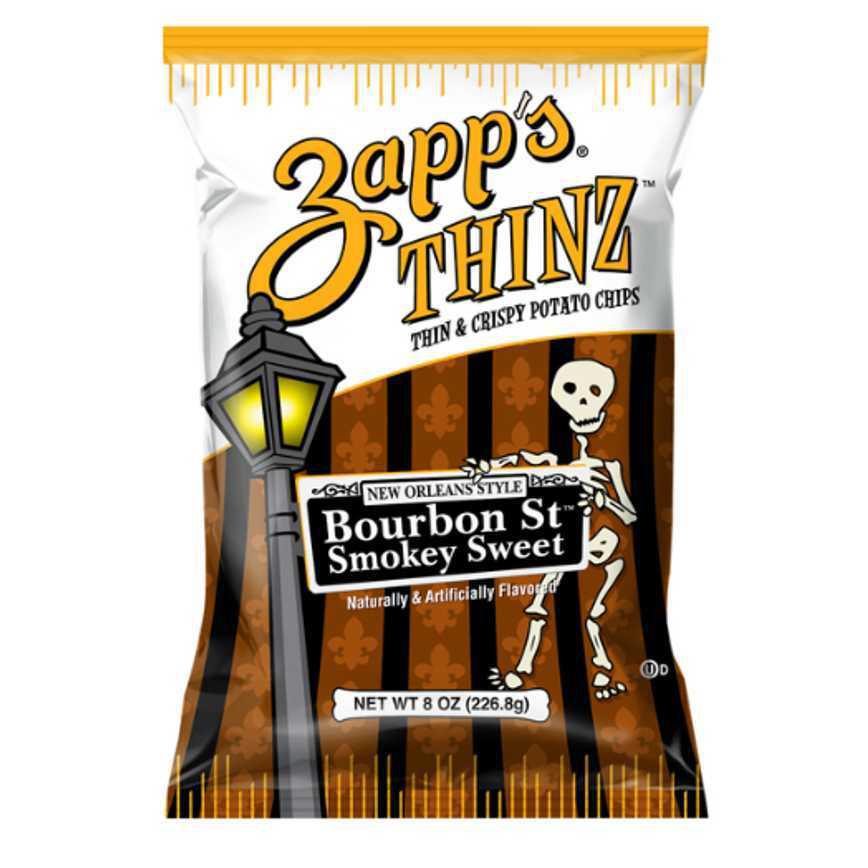 Zapps Thinz Potato Chips Bourbon St. Smokey Sweet 8 oz.