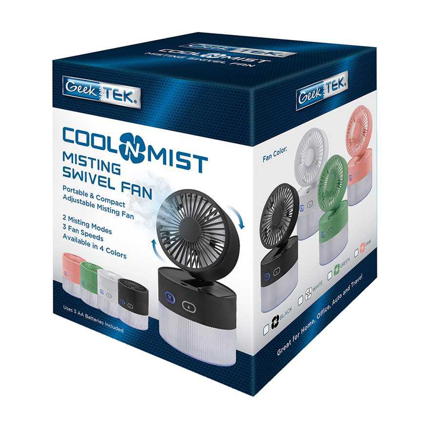 Geek Tek Misting Swivel Fan