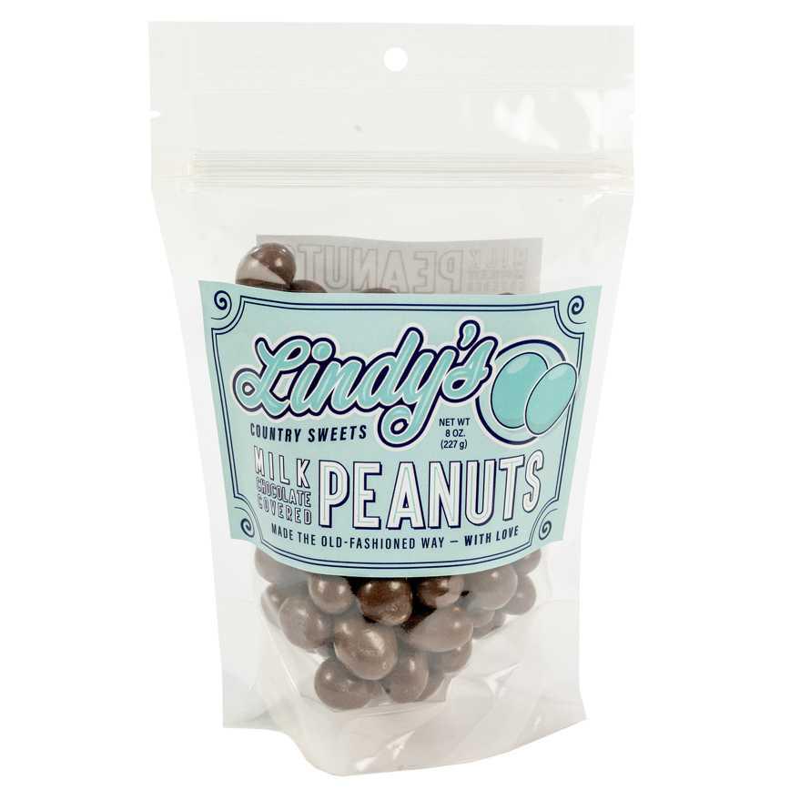 Lindy’s Milk Chocolate Peanuts 8 oz.