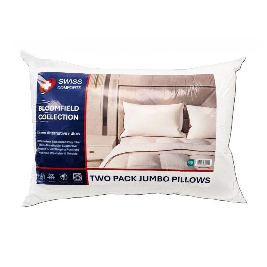 Swiss Comfort Jumbo Down Alt Pillow 2 pk.