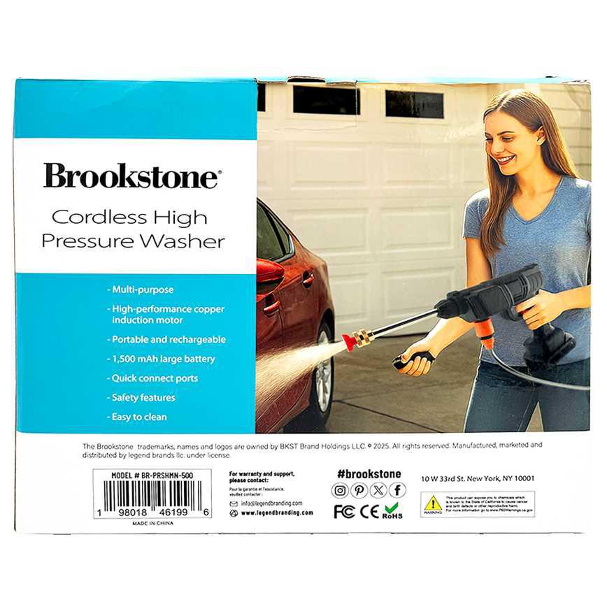 Brookstone Cordless Power Washer