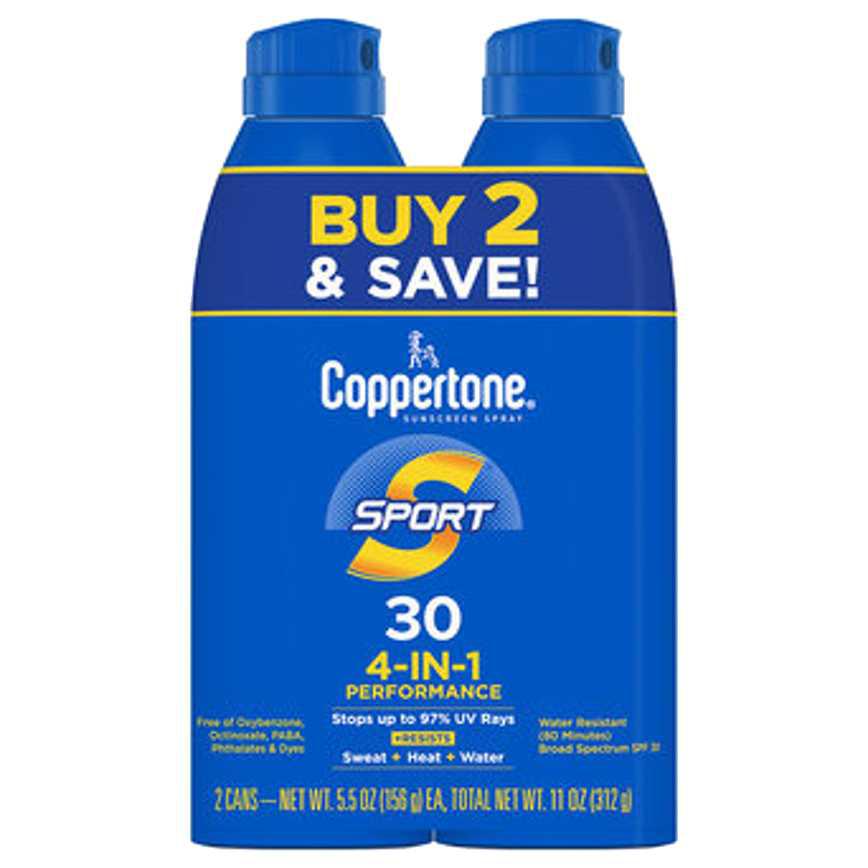Coppertone Sport Sunscreen SPF 30 2 pk.