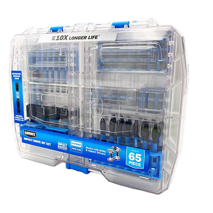 Hart Impact Driver Bit Set 65 pc.