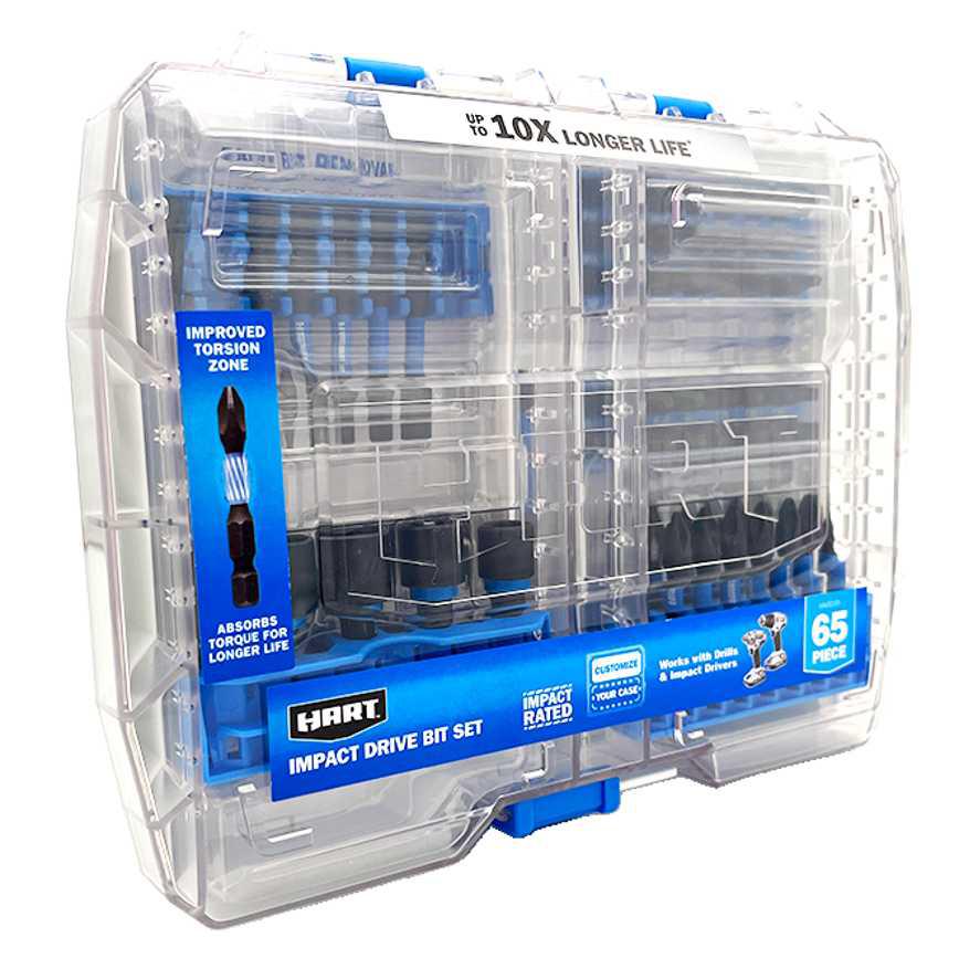 Hart Impact Driver Bit Set 65 pc.