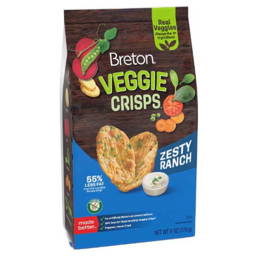 Breton Veggie Crisps Zesty Ranch 6 oz.