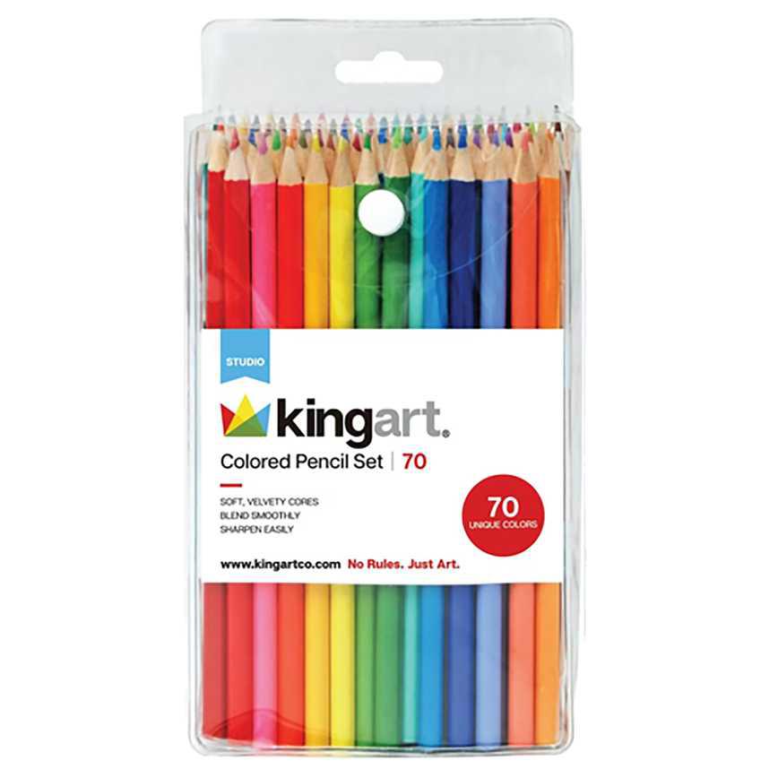 Kingart Colored Pencil Set 70 ct. - Ollie's Bargain Outlet