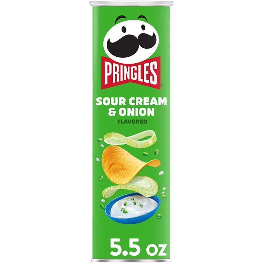 Pringles Crisps Sour Cream &amp; Onion 5.5 oz.